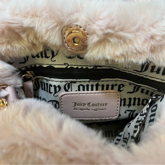 Juicy Couture Dusty Blush Fluffy Mini Tote - Picture 5 of 7